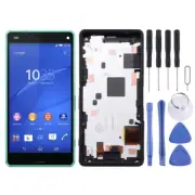 For Sony Xperia Z3 Compact Mini LCD Display Touch Screen Digitizer Frame (Green)
