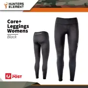 Hunters Element Black Low-waisted Extra Warm High Wicking Core+ Leggings Womens