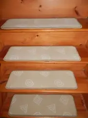 14 = STEP 9" X 29" Tufted WOOL Carpet Stair Treads.