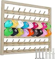 48/54 Spool Wooden Thread Holder with Screws Wooden Thread Rack Thread Stand Rack Wall Mounted Sewing Thread Holder Multi Purpose Sewing Thread Holder for Embroidery Sewing Threads (48 spools)