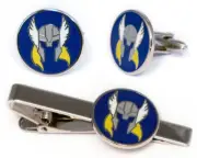 Thor Cufflinks, Avengers Thor's Hammer Tie Clip, Comic Book Wedding Cuff Links