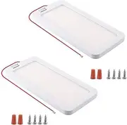 BEALIFE 96LED RV Interior Lights Interior Lighting Ceiling Dome Light 3 Colors Dimmable Interior Lighting Ceiling Dome Light, 2PCS
