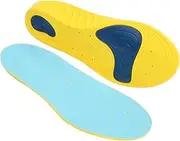[EVTSCAN] Foot Support Soft Insoles Sports Elastic Shoe Pad Running Inserts Soft Lightweight Massage Suitable Many Fitness Playing Basketball (L)