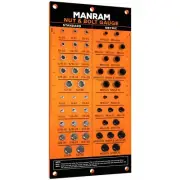 Thread Checker with All-Metal Board,Nut & Bolt Thread Checker,Bolt Size & Thread