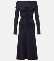 [Altuzarra] Altuzarra Callie ruched jersey maxi dress AU 14 blue