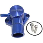 Aeroflow Billet Aluminium Swivel Thermostat Housing - Blue Finish - Suit Ford Falcon EF-FG 6 Cyl, AF64-4036