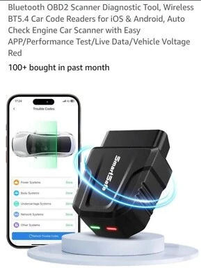OBD2 Scanner Reader Bluetooth Wireless Auto Diagnostic Scan Tool
