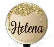 Sparkle Retractable Badge Holder Reel, Custom Name Badge Reel, Nurse GG6032A