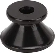 Guitar Strap Lock Buttons Metal End Pins Set Mounting Screws Modern Design for Bass Ukulele (Black)