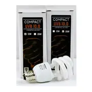 Vg Compact UVB 10.0 Heat Lamp Reptile Heat Spiral E27 - 2 Sizes