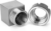 Fdit ER32 Collet Block Holder for Lathe Engraving Machine, Made of Hardened Tool Steel, Suitable for Fast Set-Ups on CNC Machines, Long Parts Machining (Quadrilateral)
