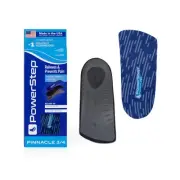 PowerStep Pinnacle 3/4 Insoles, Orthotic Insole for Tight Shoes, Plantar