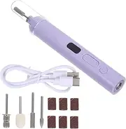 Amosfun Manicure Machine Nail Bits for Nail Drill Pedicure Disc Replacement Electric Drill for Nails Drill Bits Callus Drill Bit Electric Nail Drill Dead Skin Nail Bits Plastic Violet