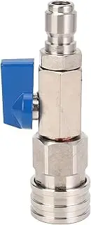 Stainless Steel High Pressure Washer Ball Valve, 4500 PSI 3/8 Inch Quick Connect Plug and Socket, Ideal for Tasks with Power Washer Hose Ball Valve