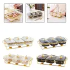 Chafing Dish Buffet Set Casserole Dish Buffet Server with Glass Lid Warming