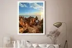 Cliffs with Praia Dona Ana Beach Print Premium Poster High Quality choose sizes
