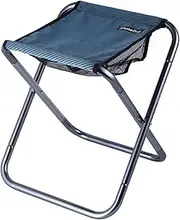 Oimzzr Outdoor Camping Stool Large Size Portable Folding Stool for Travel Fishing Hiking BBQ Blue