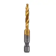 M5x0.8mm Hex Shank Titanium Plated HSS Screw Thread Metric Tap Drill Bits5777