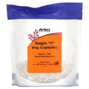 NOW Foods, Single 0 Veg Capsules, 1000 Empty Veg Capsules