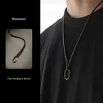 REMESSO DESIGN｜N09 THE BRUCE NECKLACE   做舊黃銅吊墜皮繩項鍊