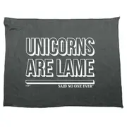 Animal Unicorns Are Lame Snoe - Funny Novelty Soft Sport Microfiber Towel
