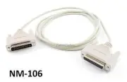 6ft DB25 Male/Female Null Modem Serial Data Cable, CablesOnline NM-106
