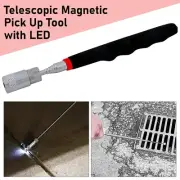 Rolson LED Light Telescopic Magnetic Pick Up Tool Extending Magnet Stick Rod