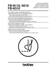 Brother FB-N110 FB-N210 FB-N310 Overlock Serger Machine Manual Reprint