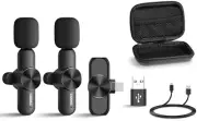 Wireless Lapel Clip-on Record Microphones For Youtube Tiktok (B26) FREE SHIP!