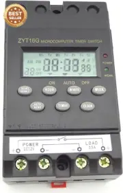 12V Programmable Timer Switch LCD Display 25A Timer Controller Relay