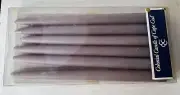 6 Vintage Colonial Cape Cod Taper Candles Colonial Blue 12" Unused