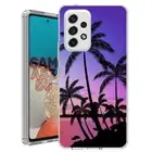 For Samsung Galaxy A23 5g A52 A53 TPU Case Cover+Glass(Sunset by Sea)