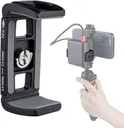 ARNARKOK Power Bank Clamp Holder Metal Phone Tripod Mount,Camera Cage,with 1/4" Screw Hole,Cold Shoe Mount,Phone Holder Clip [Thick Case & Big Phones Friendly],Compaitbale with Anker Power Bank