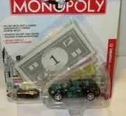 JOHNNY LIGHTNING MONOPOLY BLACK CHROME CHRYSLER PT CRUISER CONVERTIBLE w/ Token
