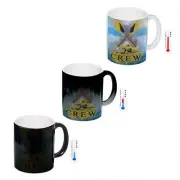 Crew Row Team Coffee Mug Color Changing Heat Morph Black