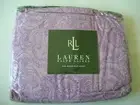 Ralph Lauren RaRe MONOTONE PAISLEY Floral Pattern Queen Flat Sheet Bed Cover NIP