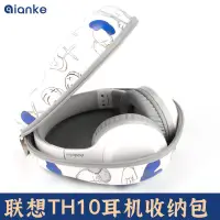 在飛比找蝦皮購物優惠-熱銷 適用聯想TH10耳機包頭戴式藍牙耳機收納包保護套殼硬盒