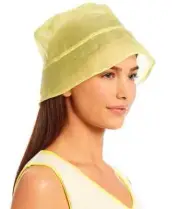 $320 TRICOT CHIC Solid Silk Bucket Hat. MADE IN ITALY*US XL