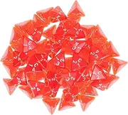 ifundom Play Dice 60pcs Acrylic Dices Dice Tower Boys and Girls Party Game Supplies