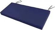 Leefasy Garden Bench Cushion Garden Couch Pad Modern 107 x 46 cm Loveseat Pad Foam Furniture Seat for Lounge Sofa Loveseat Settee, Dark Blue