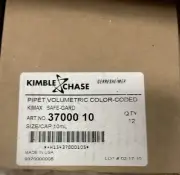 Kimble Chase 37000-10 10ml Pipet Volumetric Color-coded Qty-12