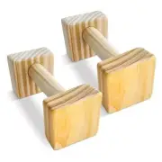 Wooden Push Up Bars - Calisthenics Equipment for Floor and Outside - Parallel