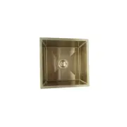 440*440*230mm Under/Overmount Single Bowl 304 Stainless Steel Sink Square Corner