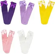 [Leadigol] Knot Socks Cotton Winter Sweet Autumn Cute Long Tube Socks, Multicolour, One Size