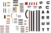 REPRODUCTION DECAL: REVELL JUPITER C, THOR/JUPITER IRBM, OR REDSTONE/MERCURY