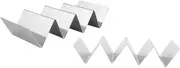 BRIGHTFUFU Stainless Steel Taco Holder Rack Mexican Pancake Tray for Burritos Sandwiches Hot Dogs Corrosion Acid Resistant for Home Restaurant Outdoor Parties