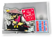 Samurai Sticker Masked Katana Sword Duck Quirky Fun Japan B-Side Label