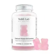 New Unichi Teddi Lab Calcium Vitamin D3 Gummy 60 Gummies