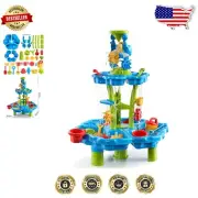 Durable 2-Tier Sensory Water Play Table for Toddlers - Endless Summer Fun