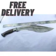 Custom Handmade Damascus Steel Kukri Knife,Fixed Blade Knife , 18 inch